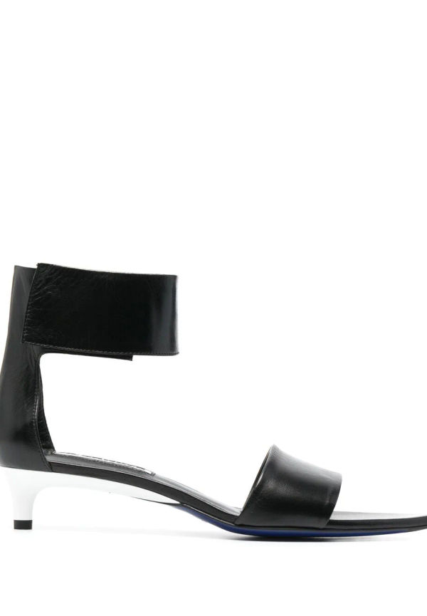 Jil Sander sandaler med kardborreband - Svart