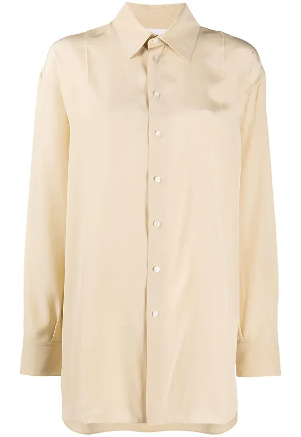 Jil Sander sidenskjorta - Neutral