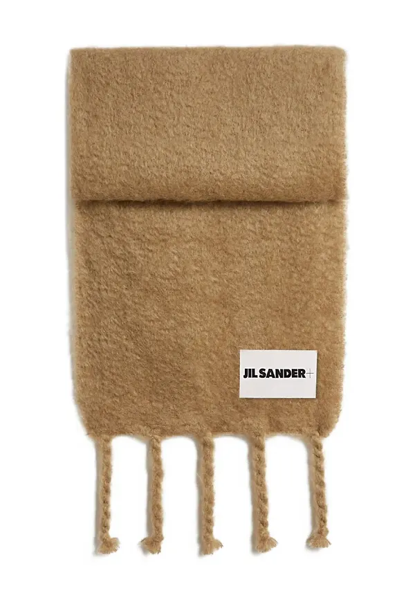 JIL SANDER+ sjal i mohair-blandning - Brun
