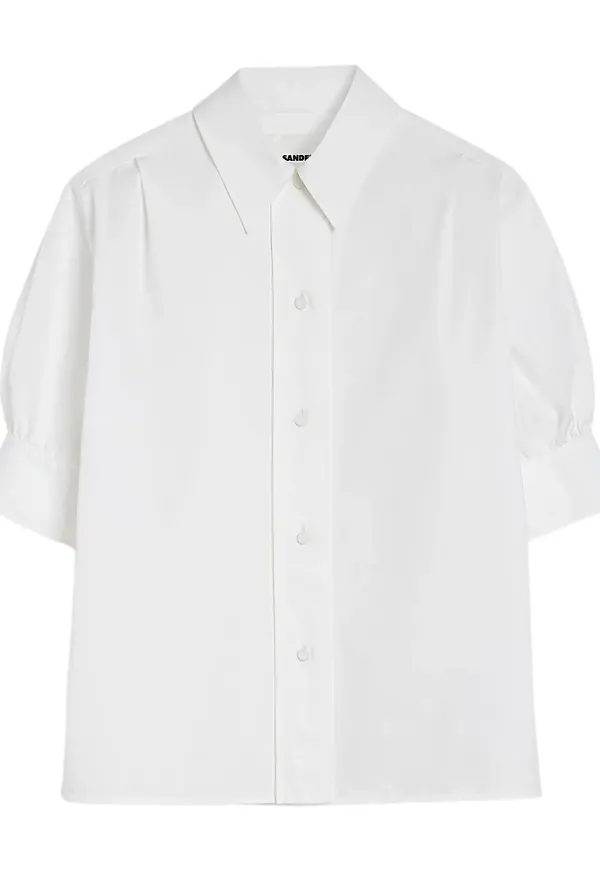 Jil Sander skjorta med knäppning - Vit