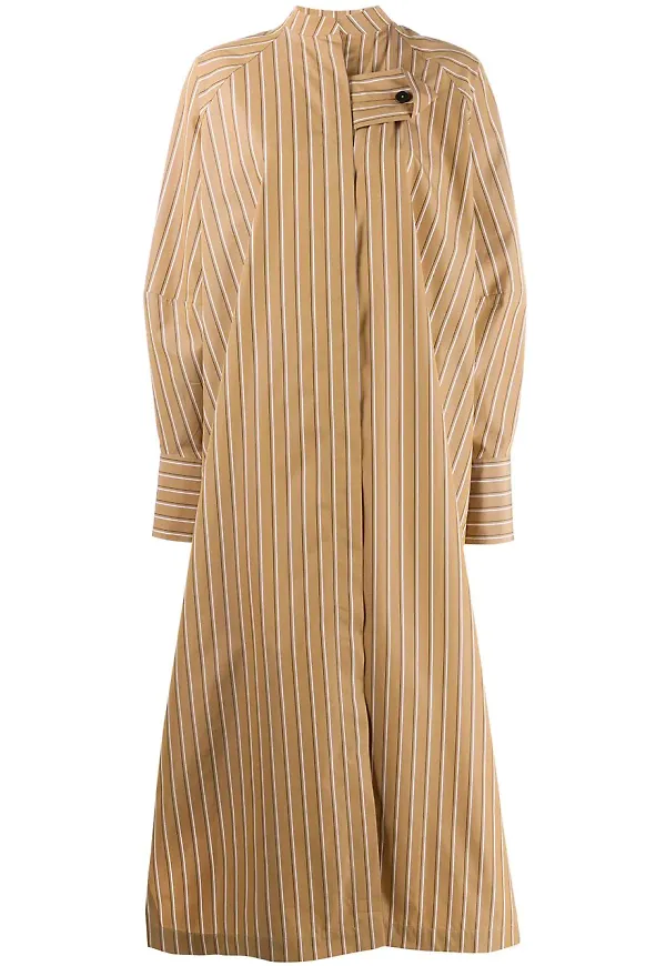 Jil Sander skjortklänning i oversize-modell - Neutral