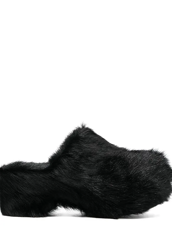 Jil Sander slip-ons med grov sula - Svart