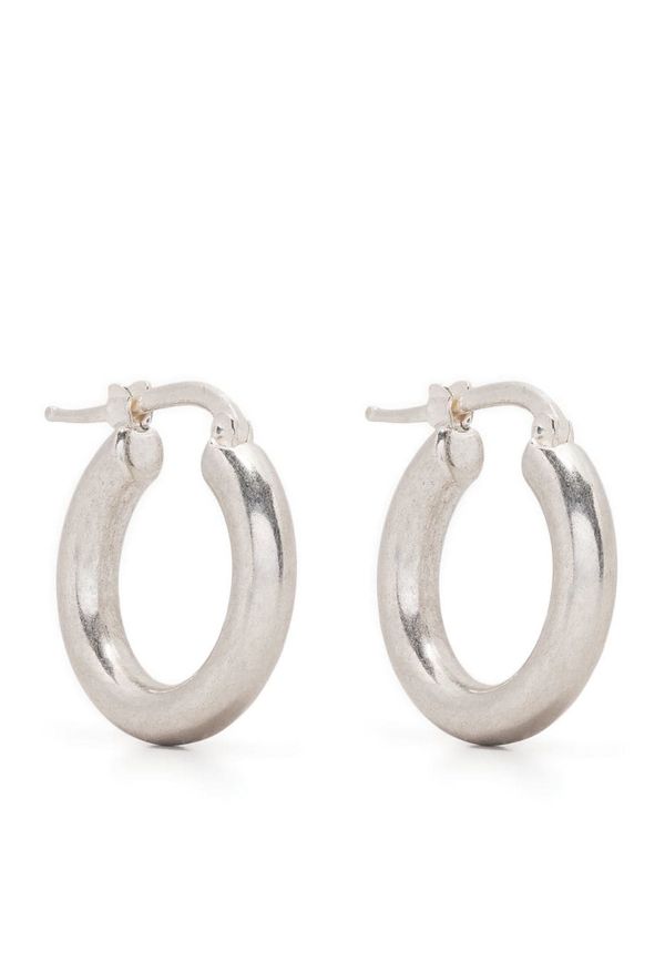 Jil Sander små hoops - Silverfärgad