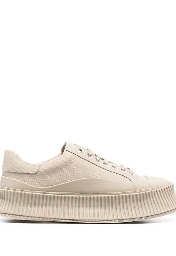 Jil Sander sneakers med platåsula - Neutral