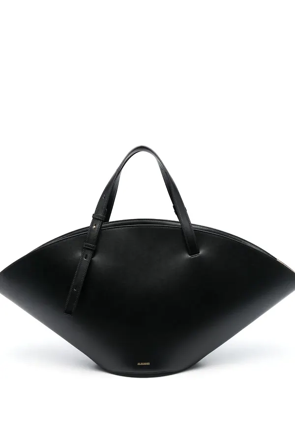 Jil Sander Sombrero läderväska - Svart