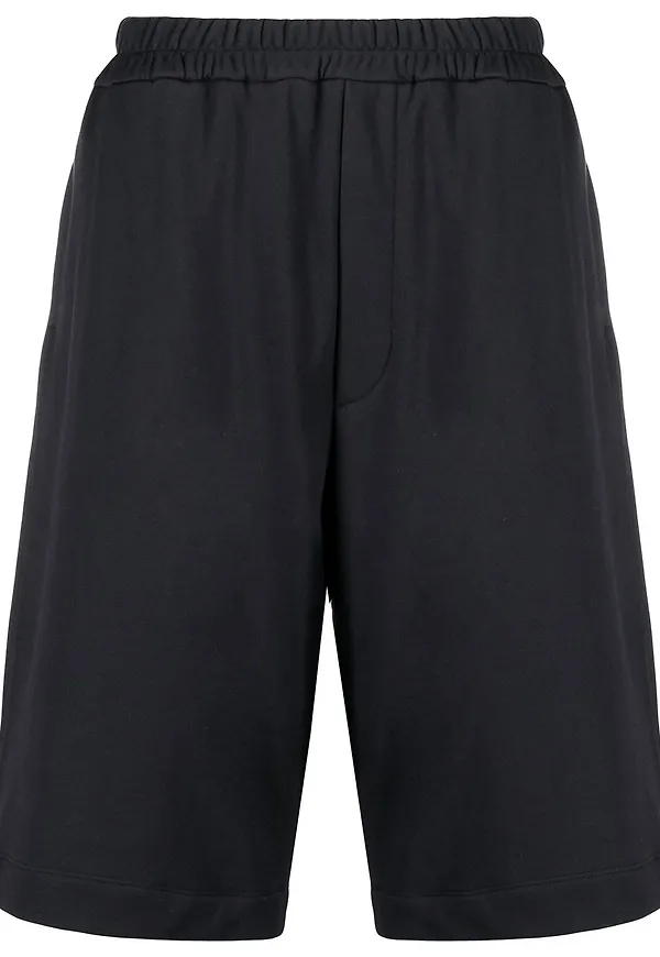 Jil Sander sportshorts med broderad logotyp - Blå
