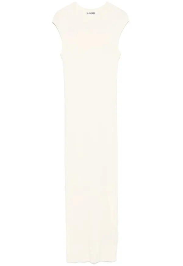 JIL SANDER+ stickad maxiklänning - Neutral