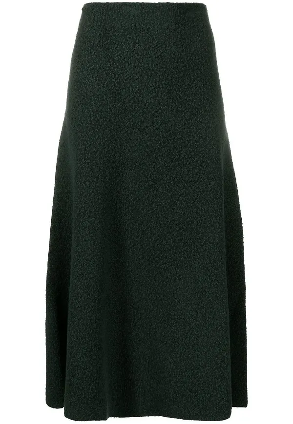 Jil Sander stickad midikjol - Grön