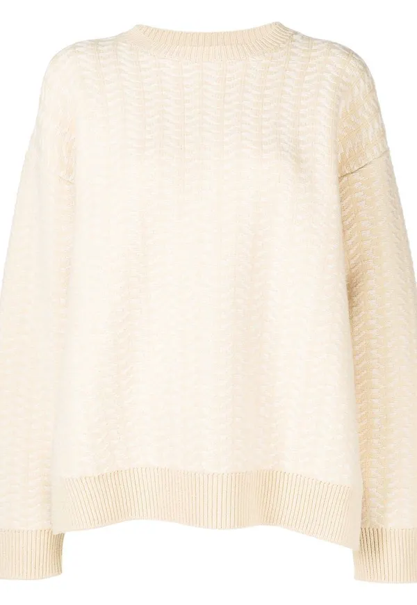 Jil Sander stickad ulltröja - Gul