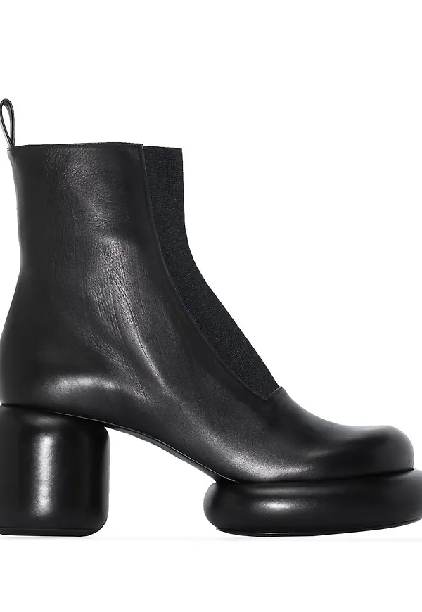 Jil Sander stövletter 80 mm - Svart
