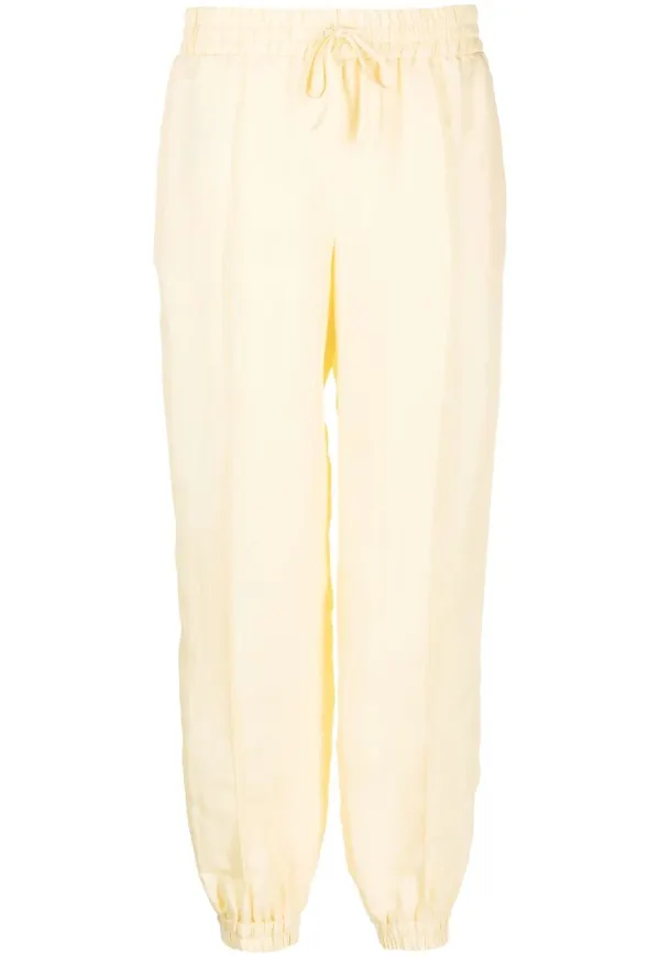 Jil Sander sweatpants med dragsko - Gul