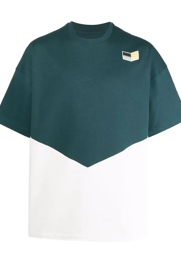 Jil Sander t-shirt med färgblock - Vit