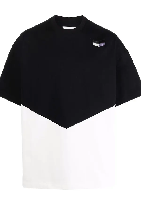 Jil Sander t-shirt med färgblock - Vit
