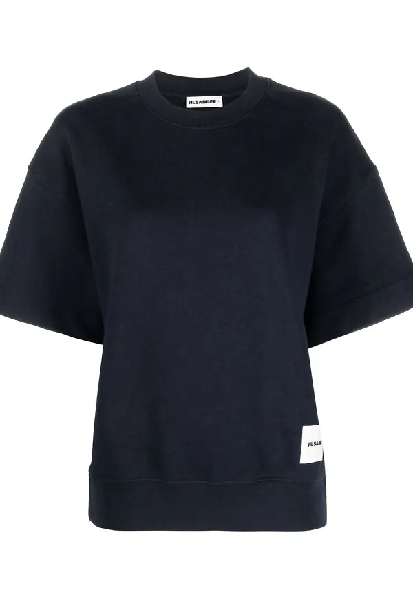 Jil Sander t-shirt med logotypmärke - Blå