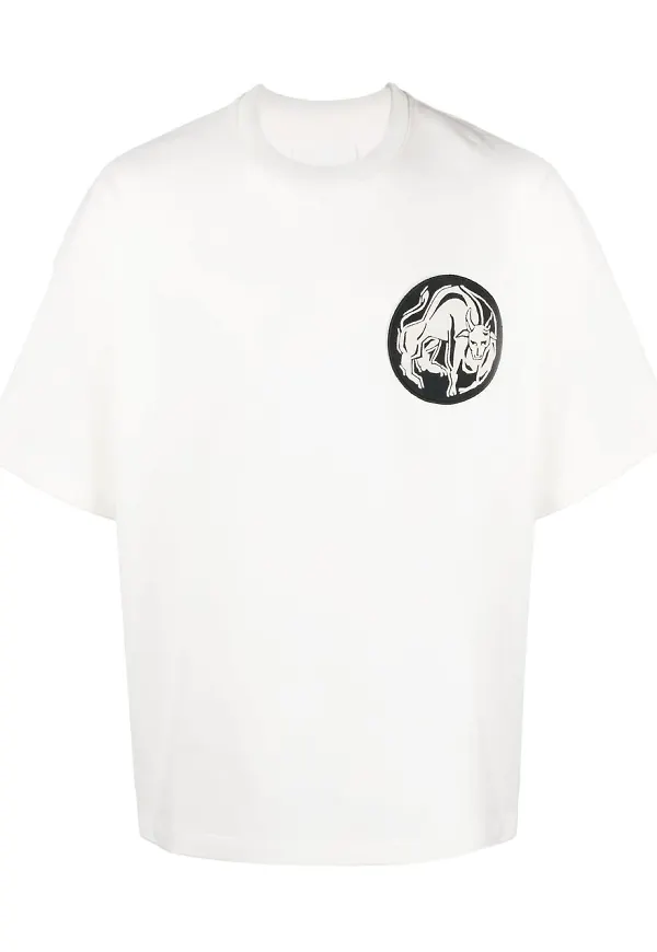 Jil Sander t-shirt med märke - Vit