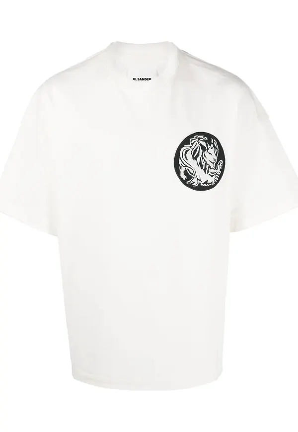 Jil Sander t-shirt med märke - Vit