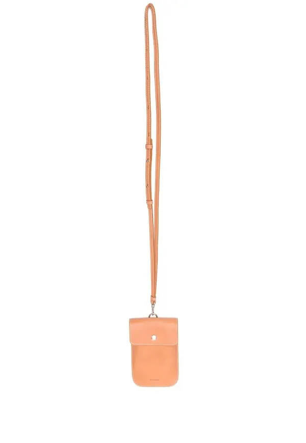Jil Sander telefonfodral med viklock - Brun