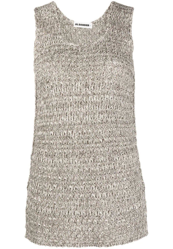 Jil Sander tjockstickat linne - Neutral