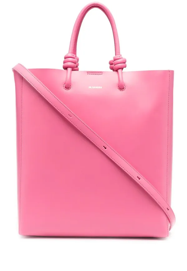 Jil Sander totebag med knutdetalj - Rosa