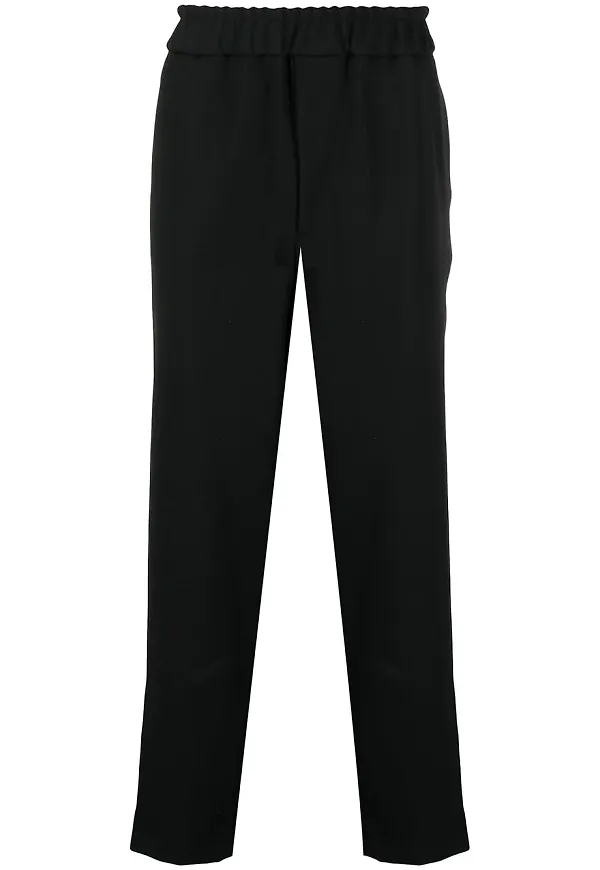 Jil Sander trackpants med dragkedja - Svart