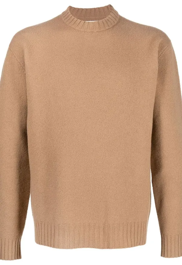 Jil Sander tröja med halvpolokrage - Brun
