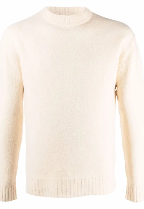 Jil Sander tröja med halvpolokrage - Vit