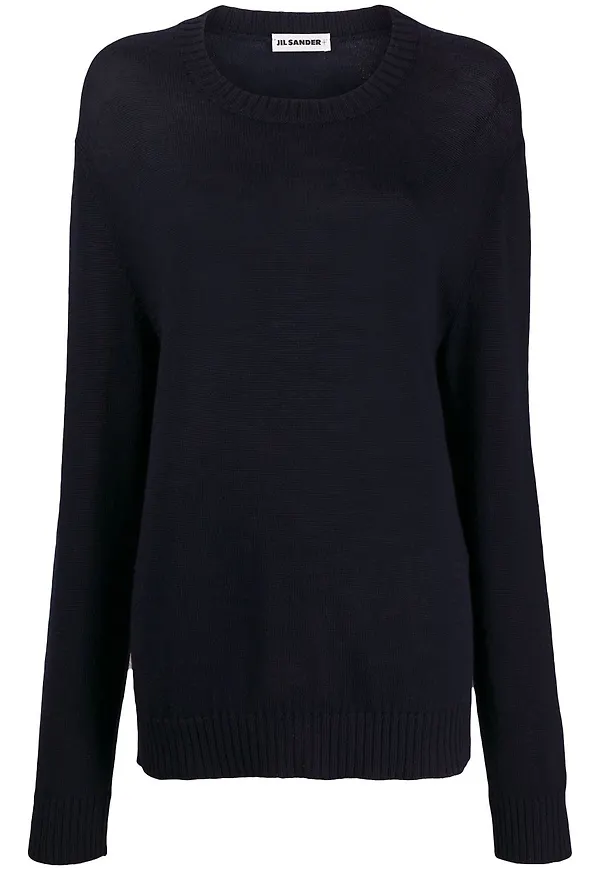 Jil Sander tröja med kedja - Blå