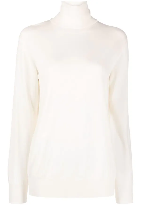 Jil Sander tröja med rullkrage - Neutral