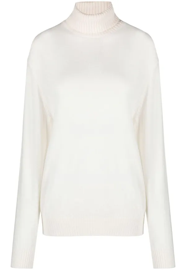 Jil Sander tröja med rullkrage - Neutral