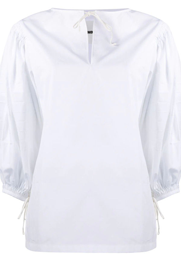 Jil Sander tunika med puffärm - Vit