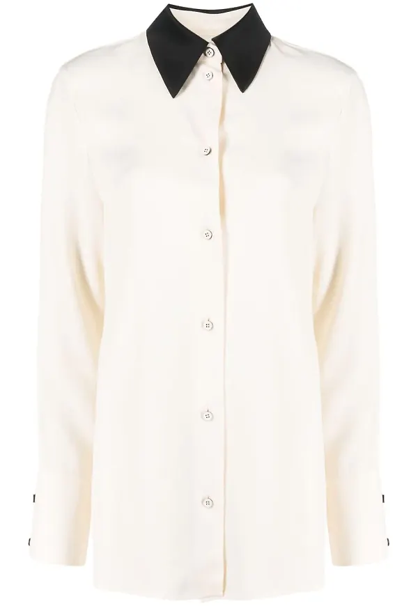 Jil Sander tvåfärgad skjorta - Neutral