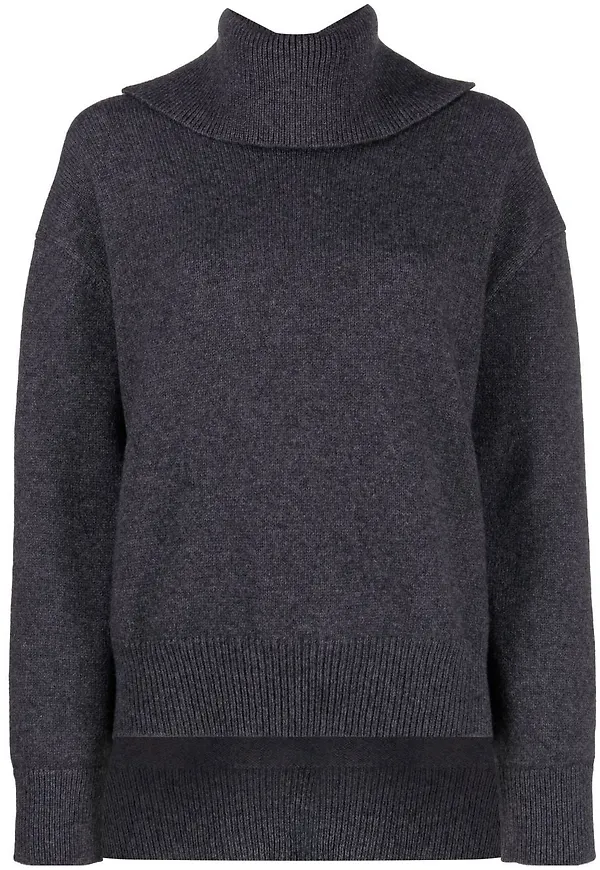 Jil Sander ulltröja med rullkrage - Grå