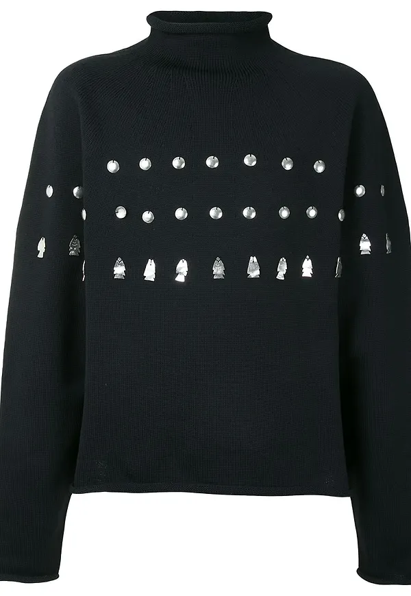 Jil Sander utsmyckad polotröja - Blå