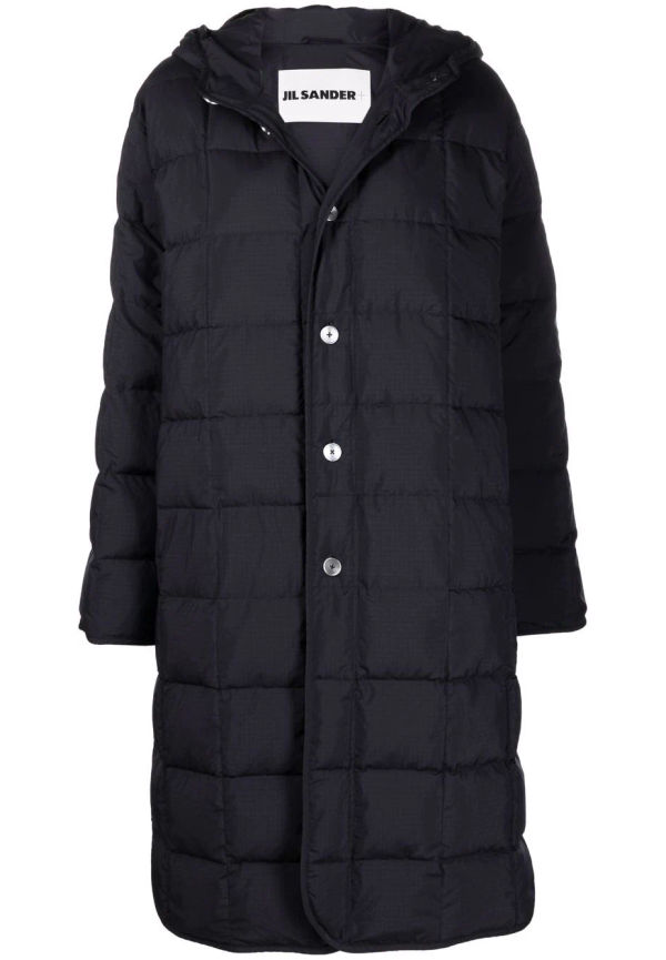 Jil Sander vadderad kappa - Blå