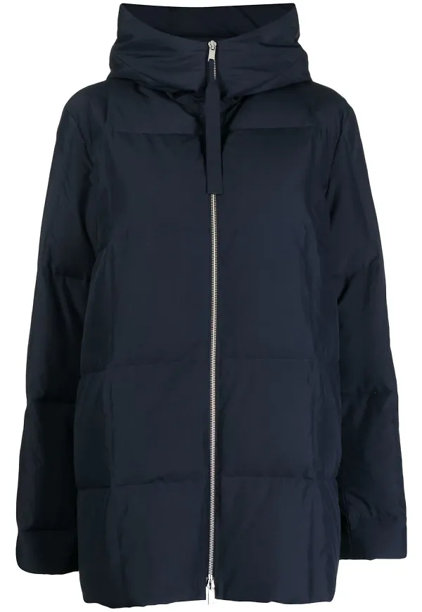 Jil Sander vadderad kappa - Blå