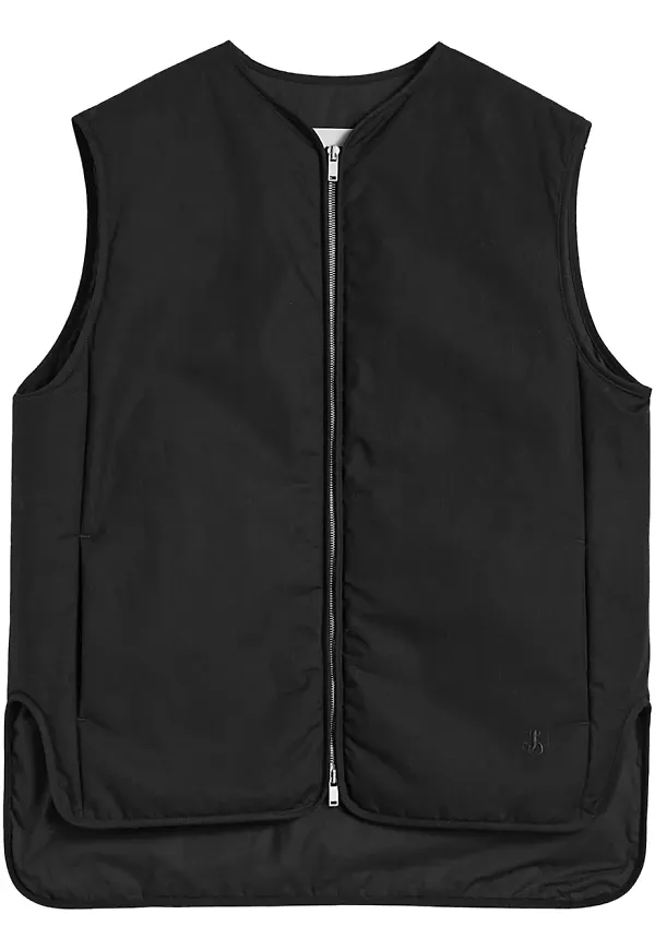 JIL SANDER+ vadderad väst - Svart