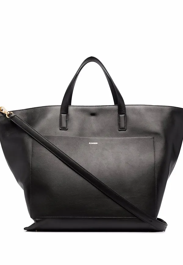 Jil Sander Wander fyrkantig totebag - Svart