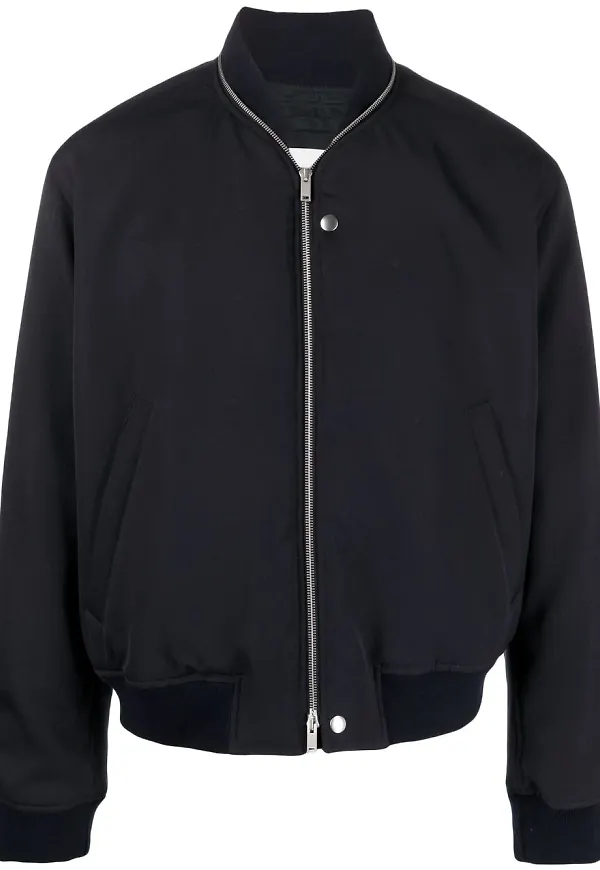 Jil Sander zip-fastening bomber jacket - Blå