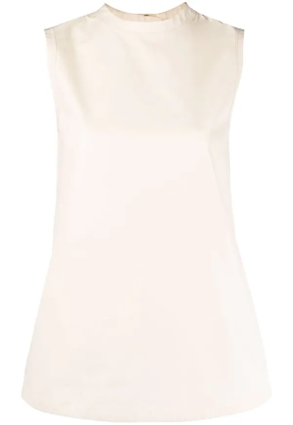 Jil Sander ärmlös topp - Neutral