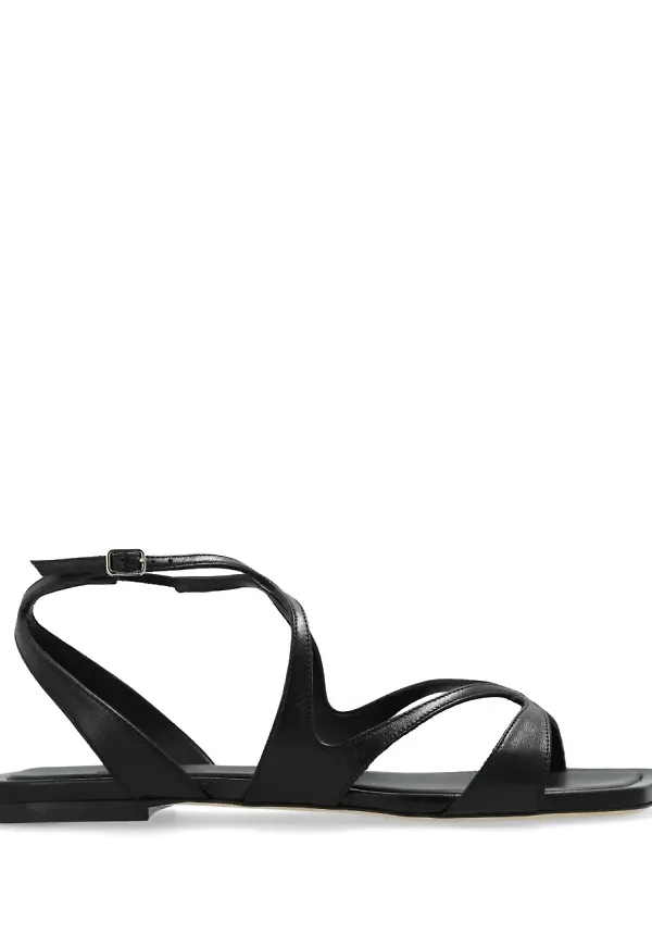 Jimmy Choo Ayla lädersandaler - Svart