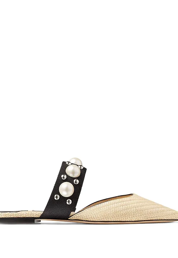 Jimmy Choo Basette platta slip-ons - Neutral
