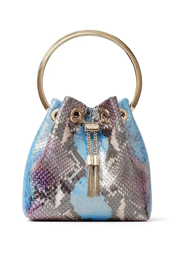 Jimmy Choo Bon Bon bucketbag - Blå