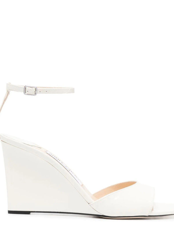 Jimmy Choo Brien sandaler med kilklack - Vit