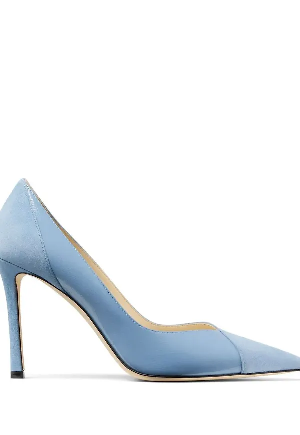 Jimmy Choo Cass spetsiga pumps 95 mm - Blå