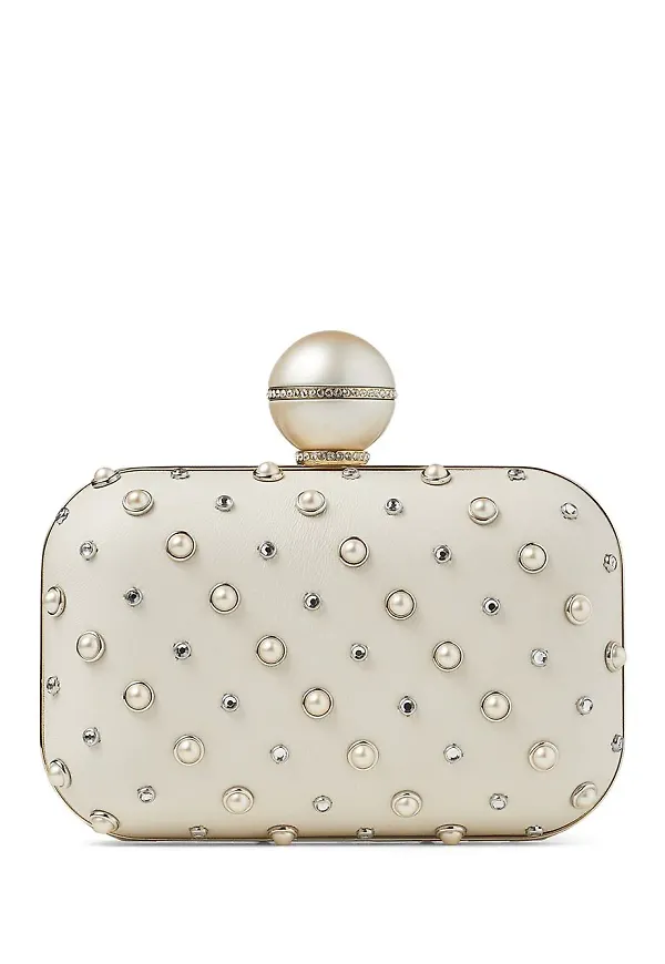 Jimmy Choo Cloud pärlprydd kuvertväska - Neutral