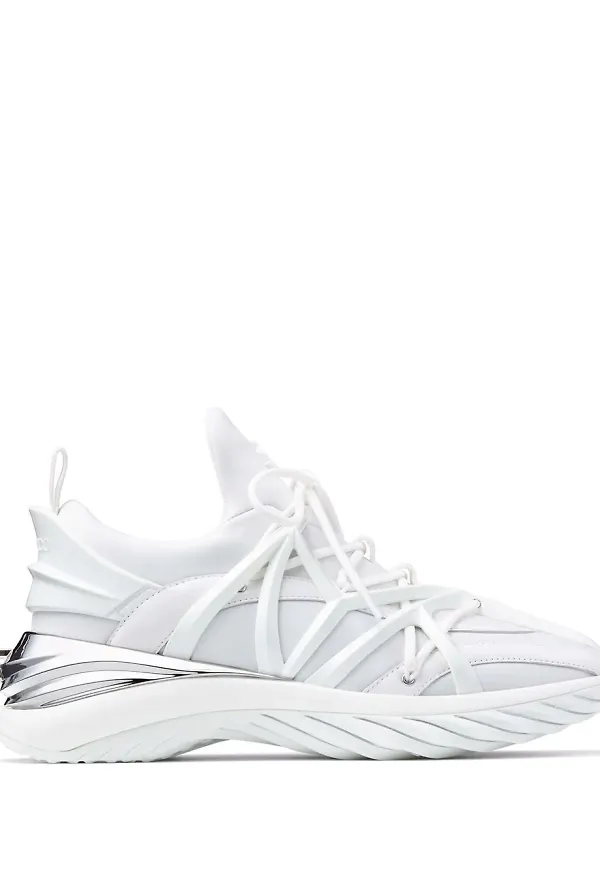 Jimmy Choo Cosmos låga sneakers - Vit