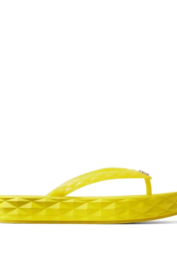 Jimmy Choo Diamond flip-flops - Gul