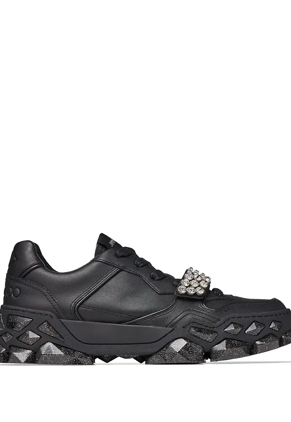 Jimmy Choo Diamond låga sneakers - Svart