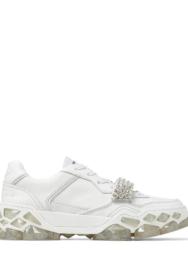 Jimmy Choo Diamond låga sneakers - Vit