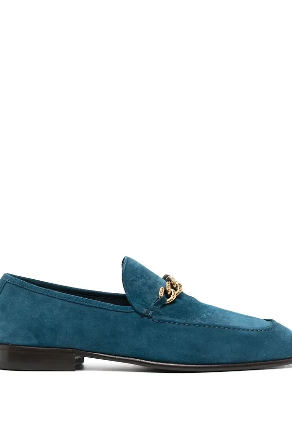 Jimmy Choo loafers med kedjekant - Blå